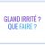 Que faire lorsqu’on a le gland irrité ?